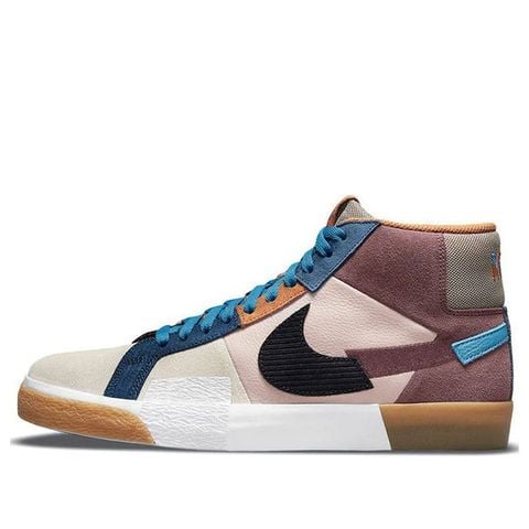 Nike SB Blazer Mid Mosaic Brown DA8854-600 Chính Hãng - Qua Sử Dụng - Độ Mới Cao