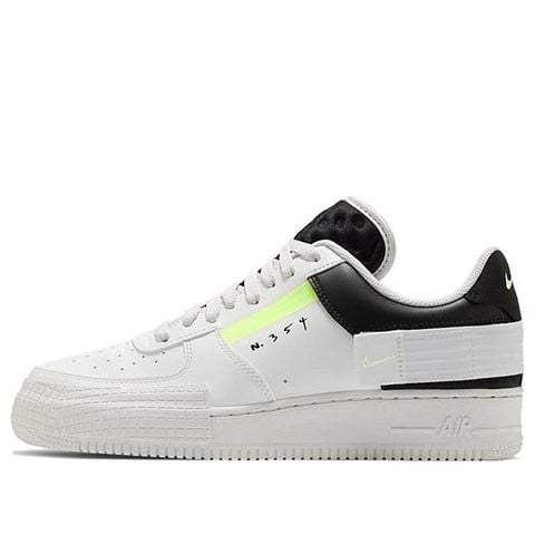 Nike Air Force 1 Low Type White Barely Volt CK6923-100 Chính Hãng - Qua Sử Dụng - Độ Mới Cao