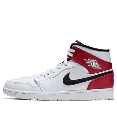 Air Jordan 1 Mid 'White Chicago' 554724-116 Chính Hãng - Qua Sử Dụng - Độ Mới Cao