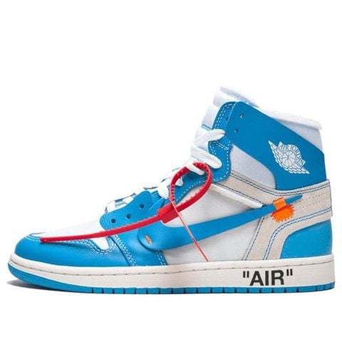 Jordan 1 Retro High Off-White University Blue AQ0818-148 Chính Hãng - Qua Sử Dụng - Độ Mới Cao