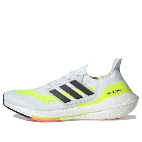 Adidas Ultraboost 21 White Solar Yellow ART FY0377 Chính Hãng - Qua Sử Dụng - Độ Mới Cao