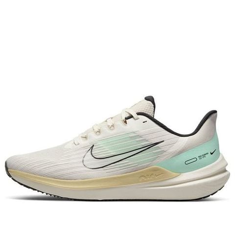 Nike Air Winflo 9 Wear-resistant Shock Absorption Low Tops White Green 'Light White Yellow' DV9121-011 Chính Hãng - Qua Sử Dụng - Độ Mới Cao