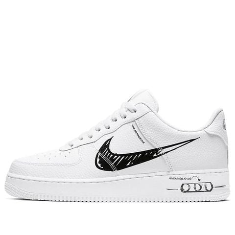 Nike Air Force 1 Low 'Sketch - Black' CW7581-101 Chính Hãng - Qua Sử Dụng - Độ Mới Cao