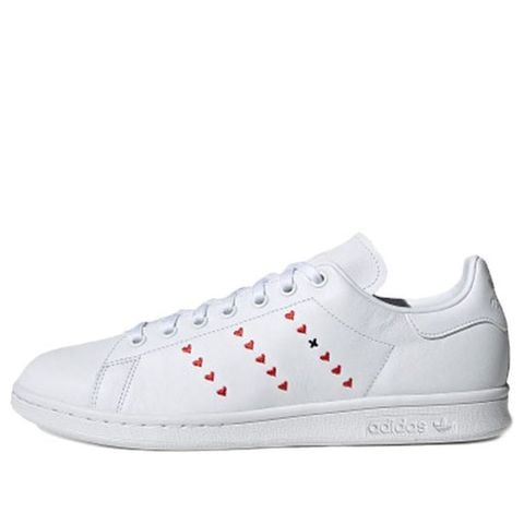 Adidas Stan Smith Heart Stripe Red ART EG5811 Chính Hãng - Qua Sử Dụng - Độ Mới Cao