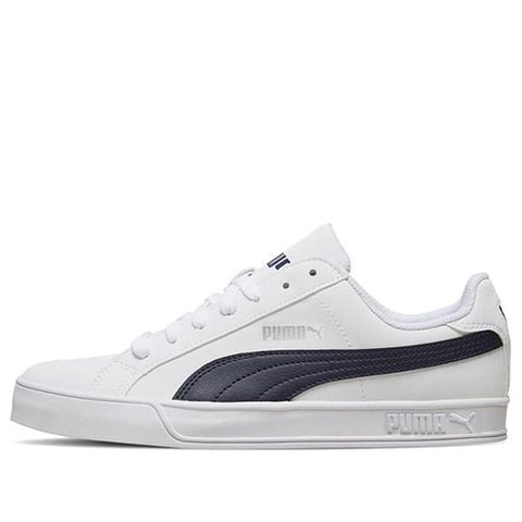 Puma Smash Vulc Leather Trainers 359622-10 Chính Hãng - Qua Sử Dụng - Độ Mới Cao