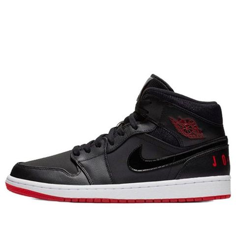 Jordan 1 Mid Black University Red BQ6578-001 Chính Hãng - Qua Sử Dụng - Độ Mới Cao