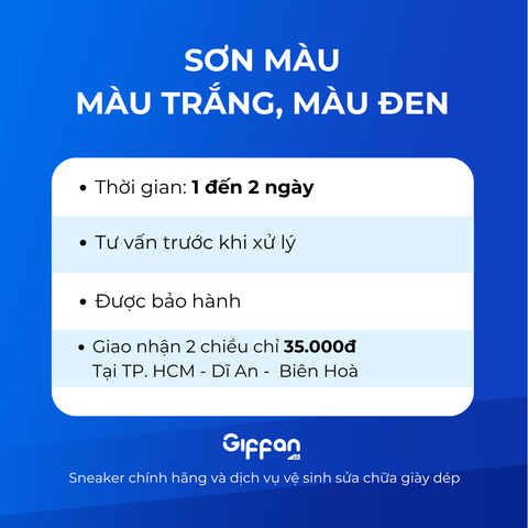 Sơn màu trắng/đen