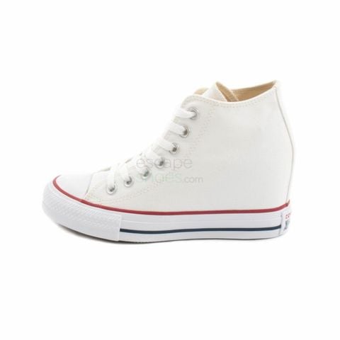 Converse Chuck Taylor All Star Lux 100 Mid White 547200C Chính Hãng - Qua Sử Dụng - Độ Mới Cao