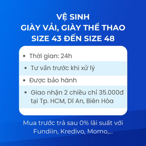 Vệ sinh giày vải, giày thể thao 