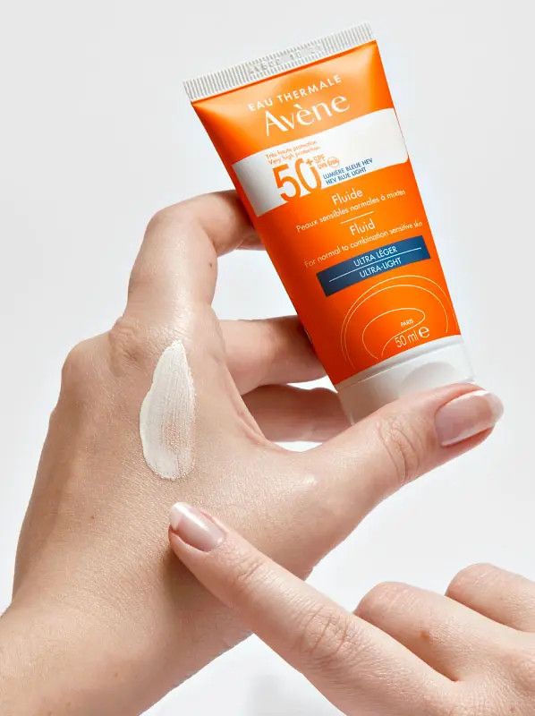 kem chống nắng avene Fragrance - free fluide spf 50 , 50ml Pháp, (da hỗn hợp, không mùi) (Tuýp)