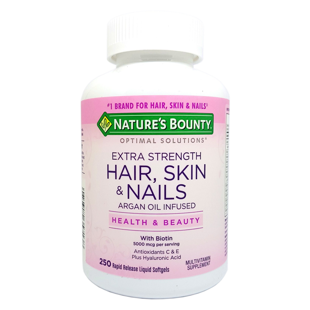 VIÊN UỐNG LÀM ĐẸP DA TÓC NATURE'S BOUNTY HAIR, SKIN & NAILS 250 VIÊN C VIÊN UỐNG LÀM ĐẸP DA TÓC NATURE'S BOUNTY HAIR, SKIN & NAILS 250 VIÊN C