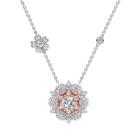 Dây Chuyền Liền Mặt Kim Cương Tự Nhiên - FPFYJ2410621