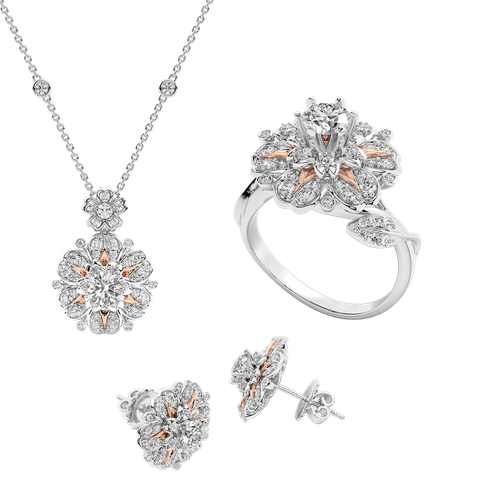 Bộ Trang Sức Kim Cương Phúc Duyên