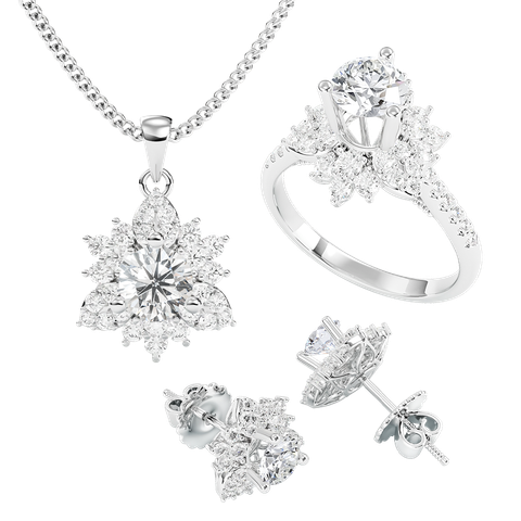 Bộ Trang Sức Kim Cương Celestial Lotus Ver.1