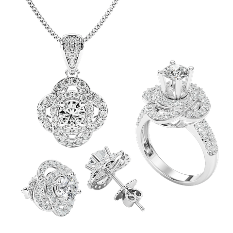 Bộ Trang Sức Kim Cương LoveKnot Radiance