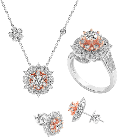 Bộ Trang Sức Kim Cương Lộc An