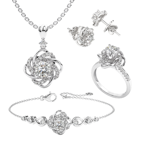 Bộ Trang Sức Kim Cương Thời Khắc