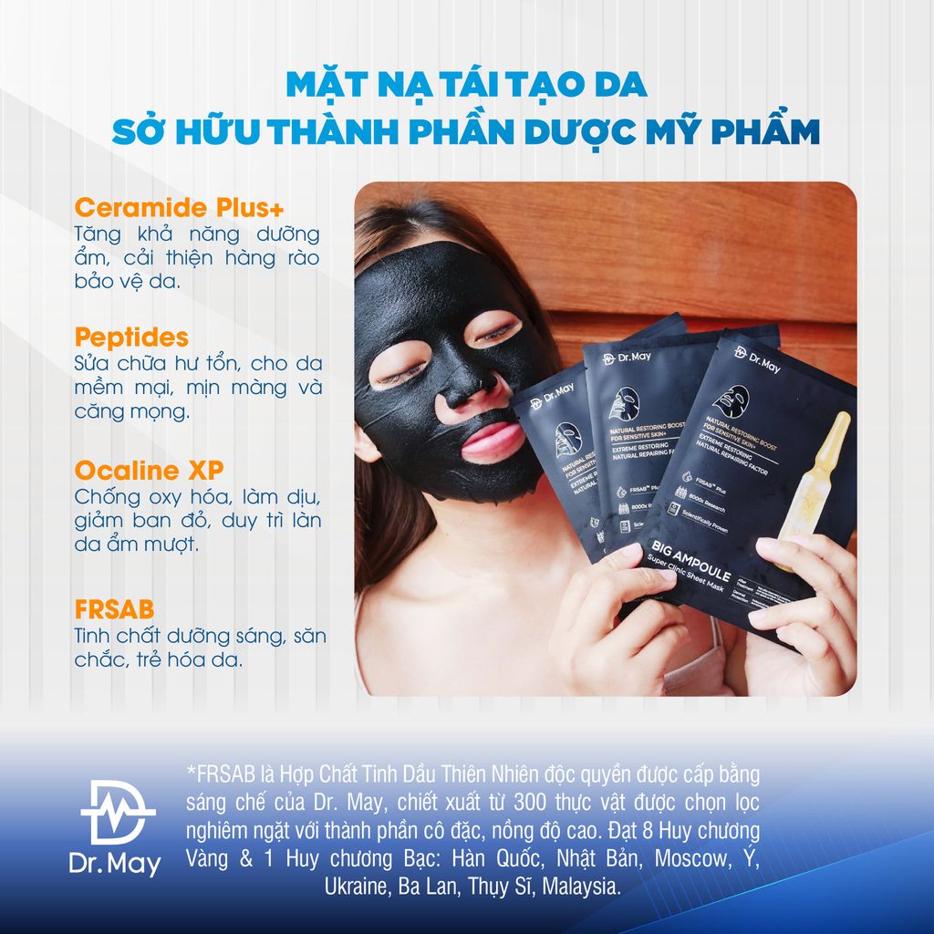 (HSD 09-11/2025) MẶT NẠ DR.MAY TÁI TẠO DA - DR.MAY PROFESSIONAL REPAIRING MASK