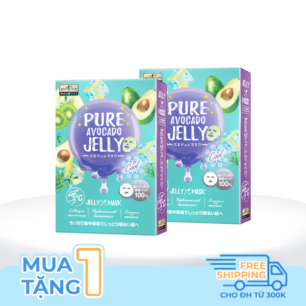 COMBO 2 HỘP MẶT NẠ THẠCH JELLY BƠ - DỊU MỤN SE KHÍT LỖ CHÂN LÔNG