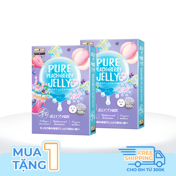 COMBO 2 HỘP MẶT NẠ THẠCH JELLY ĐÀO DƯỠNG DA TRẮNG SÁNG