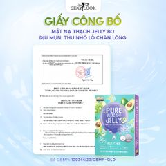 COMBO 2 HỘP MẶT NẠ THẠCH JELLY BƠ - DỊU MỤN SE KHÍT LỖ CHÂN LÔNG