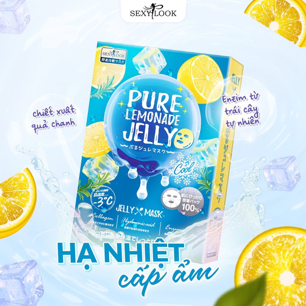 (HSD 10/2025) MẶT NẠ THẠCH JELLY CHANH - CẤP ẨM LÀM MÁT