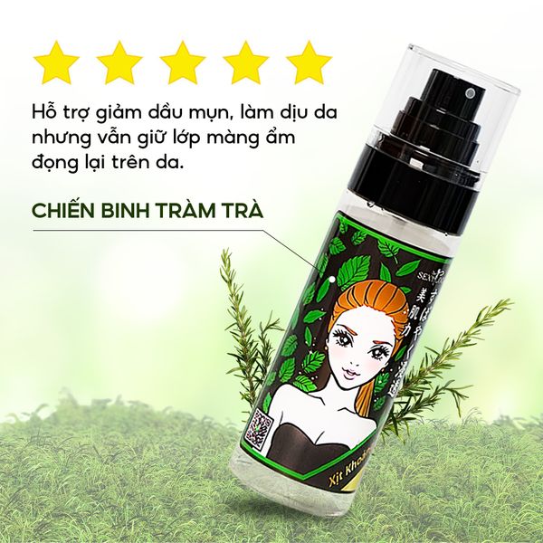 XỊT KHOÁNG TRÀM TRÀ HỖ TRỢ GIẢM DẦU MỤN VÀ DƯỠNG ẨM DA SEXYLOOK