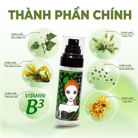 XỊT KHOÁNG TRÀM TRÀ SEXYLOOK - GIẢM DẦU NHỜN