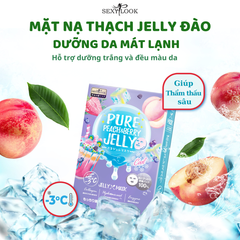 (HSD 05-10/2025) 10 MIẾNG LẺ MẶT NẠ THẠCH JELLY ĐÀO DƯỠNG DA TRẮNG SÁNG