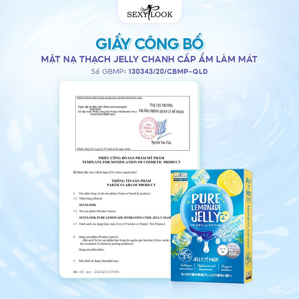 (HSD 10/2025) MẶT NẠ THẠCH JELLY CHANH - CẤP ẨM LÀM MÁT