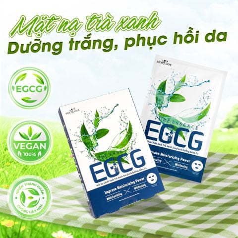 CB 8 MIẾNG MẶT NẠ TRÀ XANH DƯỠNG TRẮNG VÀ PHỤC HỒI DA