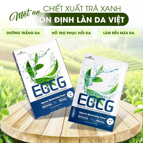 MẶT NẠ TRÀ XANH DƯỠNG TRẮNG VÀ PHỤC HỒI DA/ DƯỠNG ẨM SÂU VÀ LÀM DỊU DA
