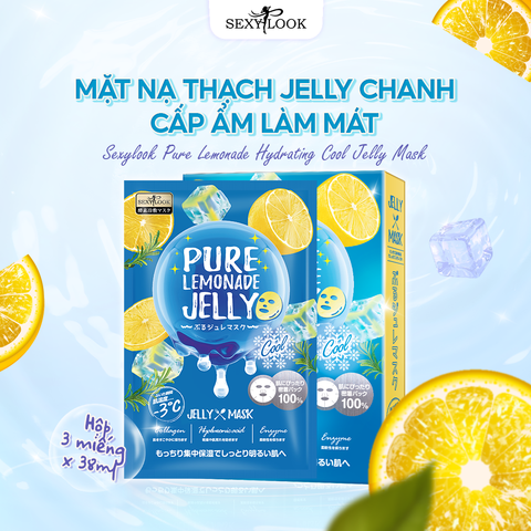 (HSD 10/2025) COMBO 2 HỘP MẶT NẠ THẠCH JELLY CHANH - CẤP ẨM LÀM MÁT