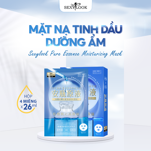 (HSD T4-10/2026) MẶT NẠ TINH DẦU DƯỠNG ẨM SEXYLOOK (HỘP 4 MIẾNG)
