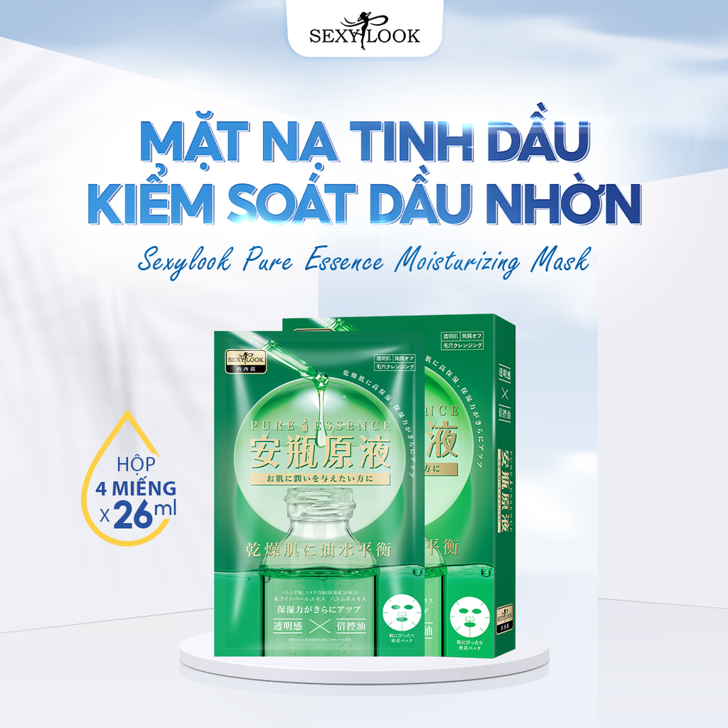 COMBO 2 HỘP MẶT NẠ TINH DẦU KIỂM SOÁT DẦU NHỜN