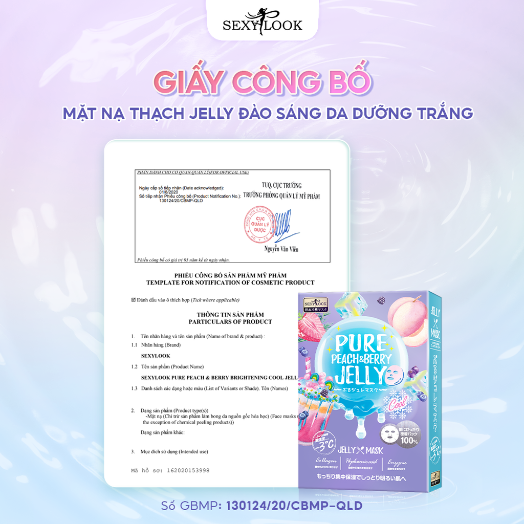 COMBO 2 HỘP MẶT NẠ THẠCH JELLY ĐÀO DƯỠNG DA TRẮNG SÁNG