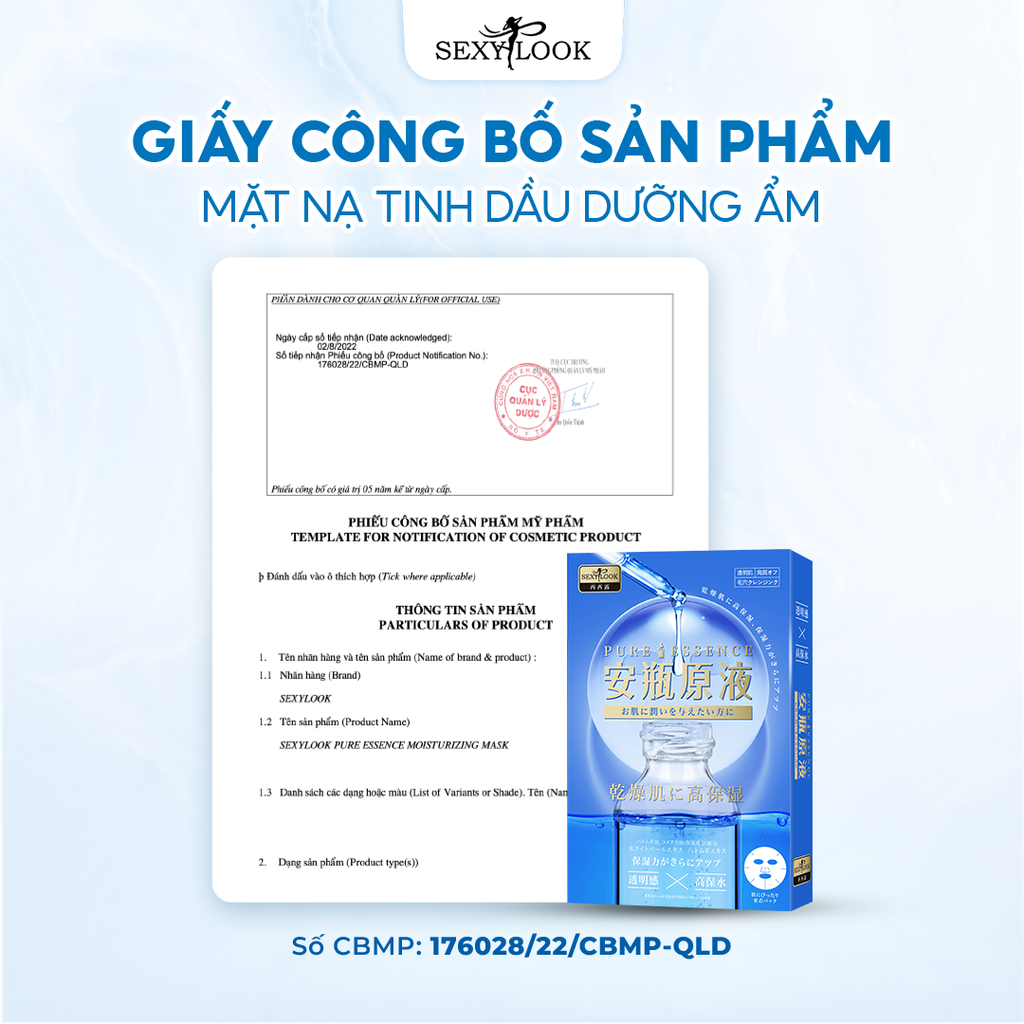 COMBO 2 HỘP MẶT NẠ TINH DẦU DƯỠNG ẨM