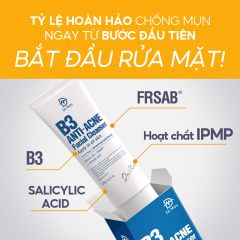 SỮA RỬA MẶT DR.MAY B3 KIỀM DẦU, GIẢM MỤN - DR.MAY B3 ANTI-ACNE FACIAL CLEANSER