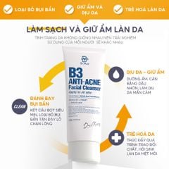 SỮA RỬA MẶT DR.MAY B3 KIỀM DẦU, GIẢM MỤN - DR.MAY B3 ANTI-ACNE FACIAL CLEANSER