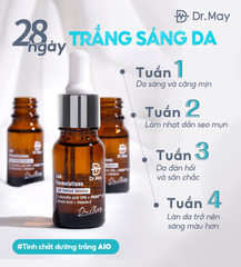 (HSD 08/2025) TINH CHẤT DR.MAY AIO DƯỠNG TRẮNG DA, MỜ THÂM NÁM - DR.MAY AIO PERFECT SOLUTION