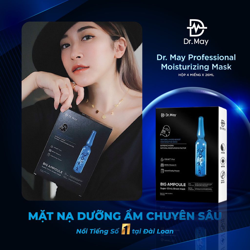(HSD 11/10/2025) COMBO 2 HỘP MẶT NẠ DR.MAY DƯỠNG ẨM CHUYÊN SÂU - DR.MAY PROFESSIONAL MOISTURIZING MASK