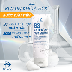 SỮA RỬA MẶT DR.MAY B3 KIỀM DẦU, GIẢM MỤN - DR.MAY B3 ANTI-ACNE FACIAL CLEANSER