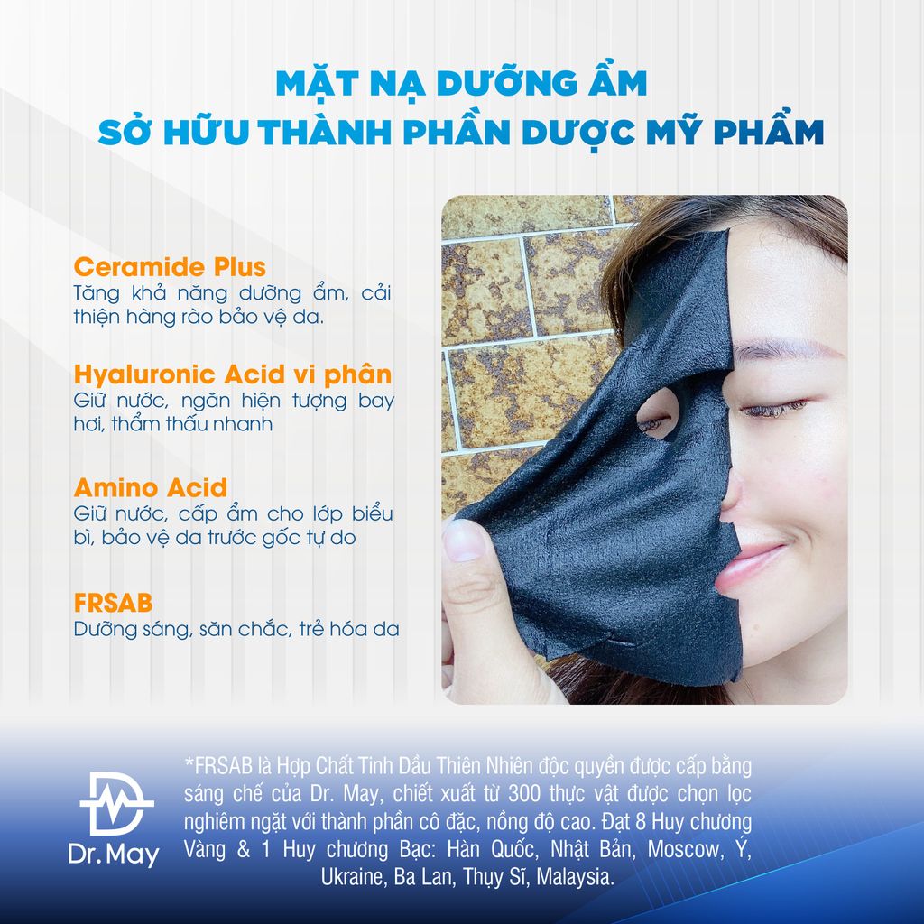 (HSD 11/10/2025) COMBO 2 HỘP MẶT NẠ DR.MAY DƯỠNG ẨM CHUYÊN SÂU - DR.MAY PROFESSIONAL MOISTURIZING MASK