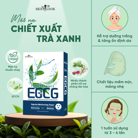 MẶT NẠ TRÀ XANH DƯỠNG TRẮNG VÀ PHỤC HỒI DA