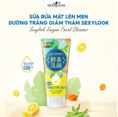 (HSD 10/2025) SỮA RỬA MẶT LÊN MEN DƯỠNG TRẮNG GIẢM THÂM SEXYLOOK