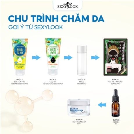 (HSD 10/2025) SỮA RỬA MẶT LÊN MEN DƯỠNG TRẮNG GIẢM THÂM SEXYLOOK