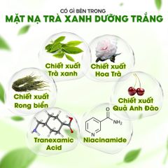CB 50 MIẾNG MẶT NẠ CHIẾT XUẤT TC TRÀ XANH TĂNG ỔN ĐỊNH DA