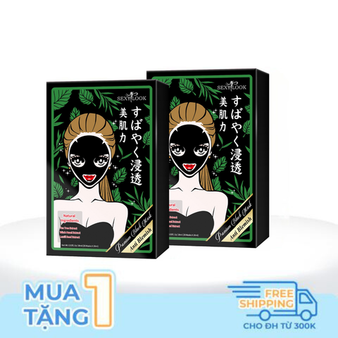 COMBO 2 HỘP MẶT NẠ ĐEN TRÀM TRÀ KIỂM SOÁT DẦU VÀ MỤN