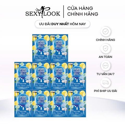 (HSD 10/2025) 10 MIẾNG LẺ MẶT NẠ THẠCH JELLY CHANH - CẤP ẨM LÀM MÁT