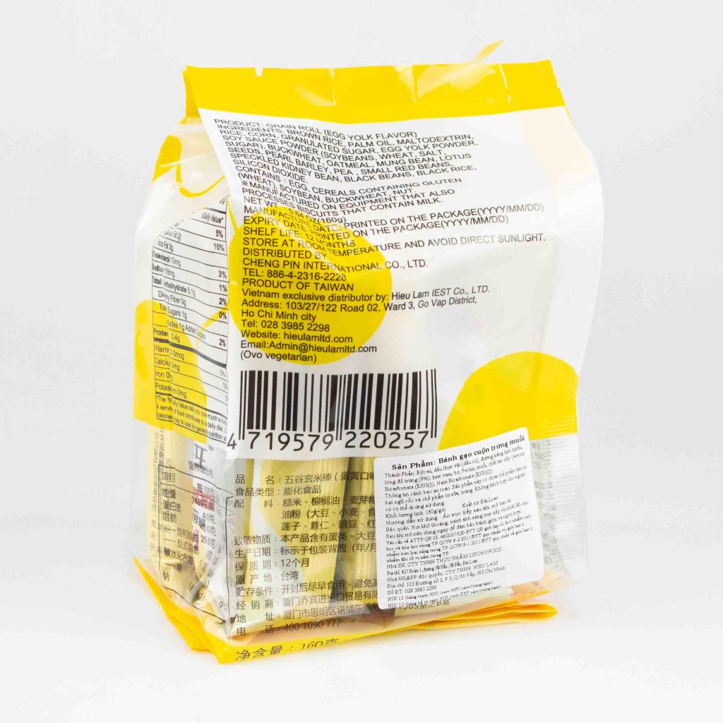 Bánh Roll trứng muối 160gr